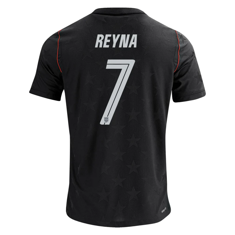 Nike Men's Reyna United States Match Authentic Away Jersey 2026 (Dark Obsidian/Pure Platinum)