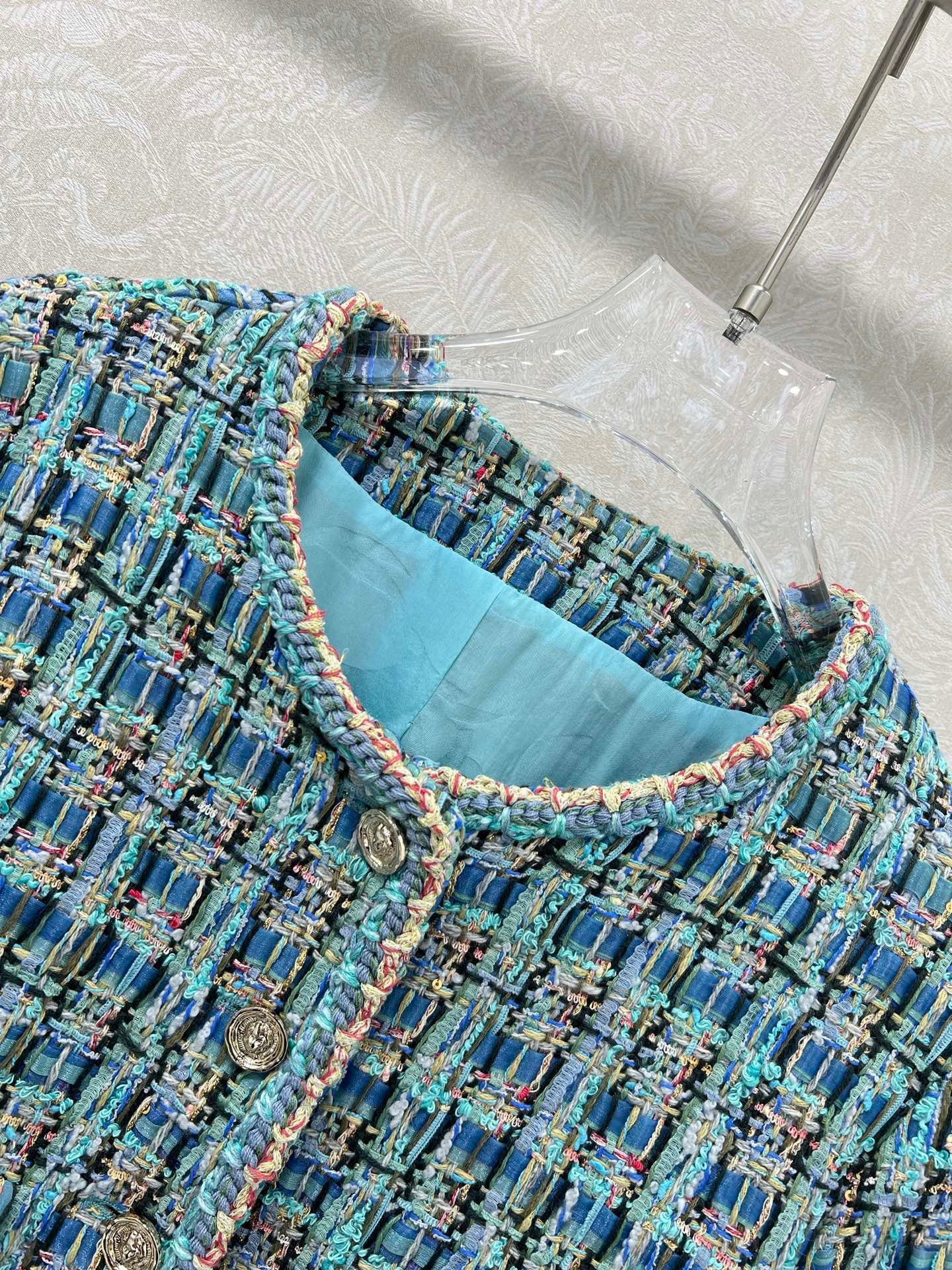 Woolen binding edge Handicraft series jacket