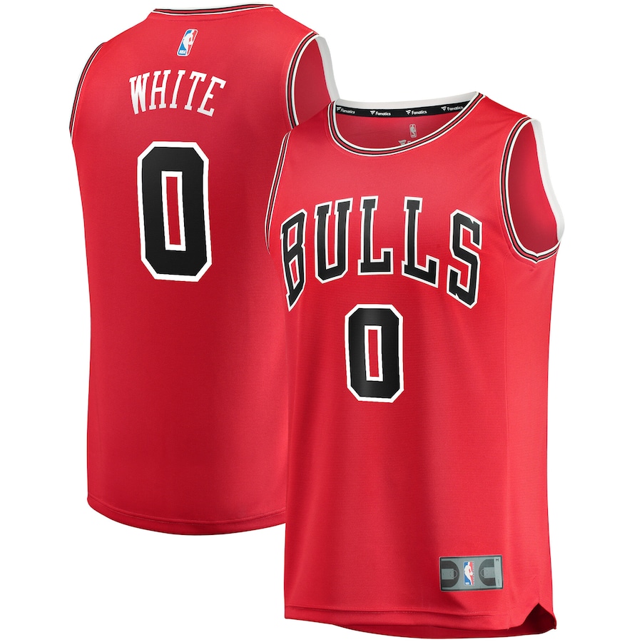 Youth Chicago Bulls Coby White Fanatics Red Fast Break Replica  Jersey - Icon Edition
