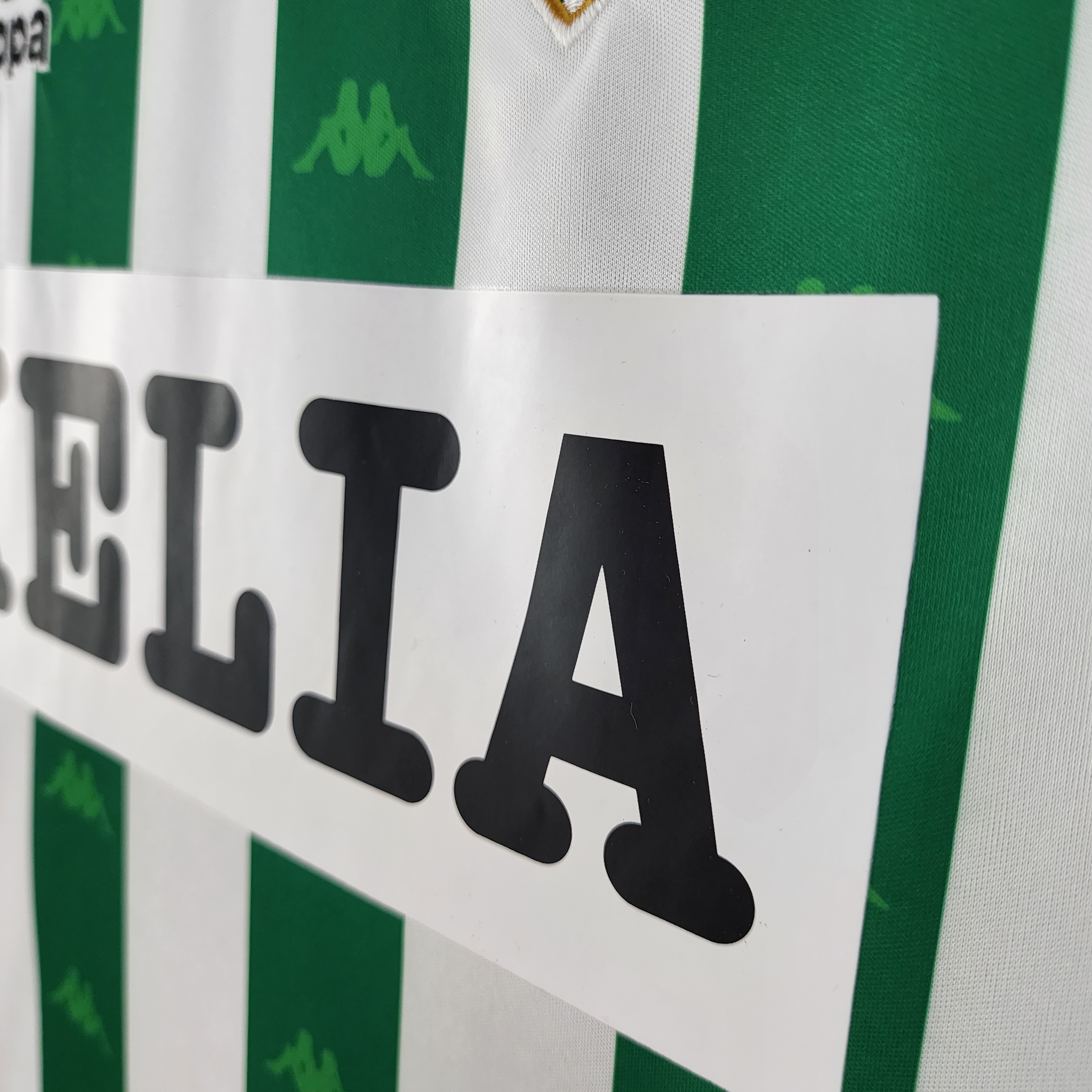 1995/97 Real Betis home retro jersey with advertising on the chest