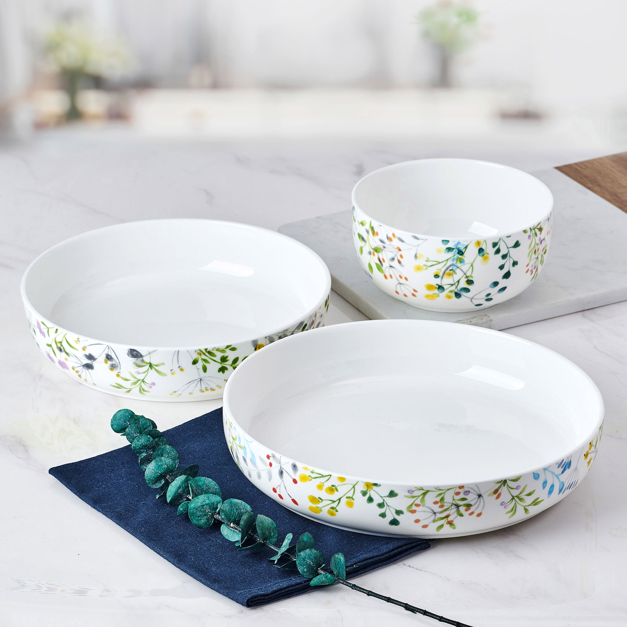 Mikasa Tivoli Garden Bone China 9-piece Bowl Set