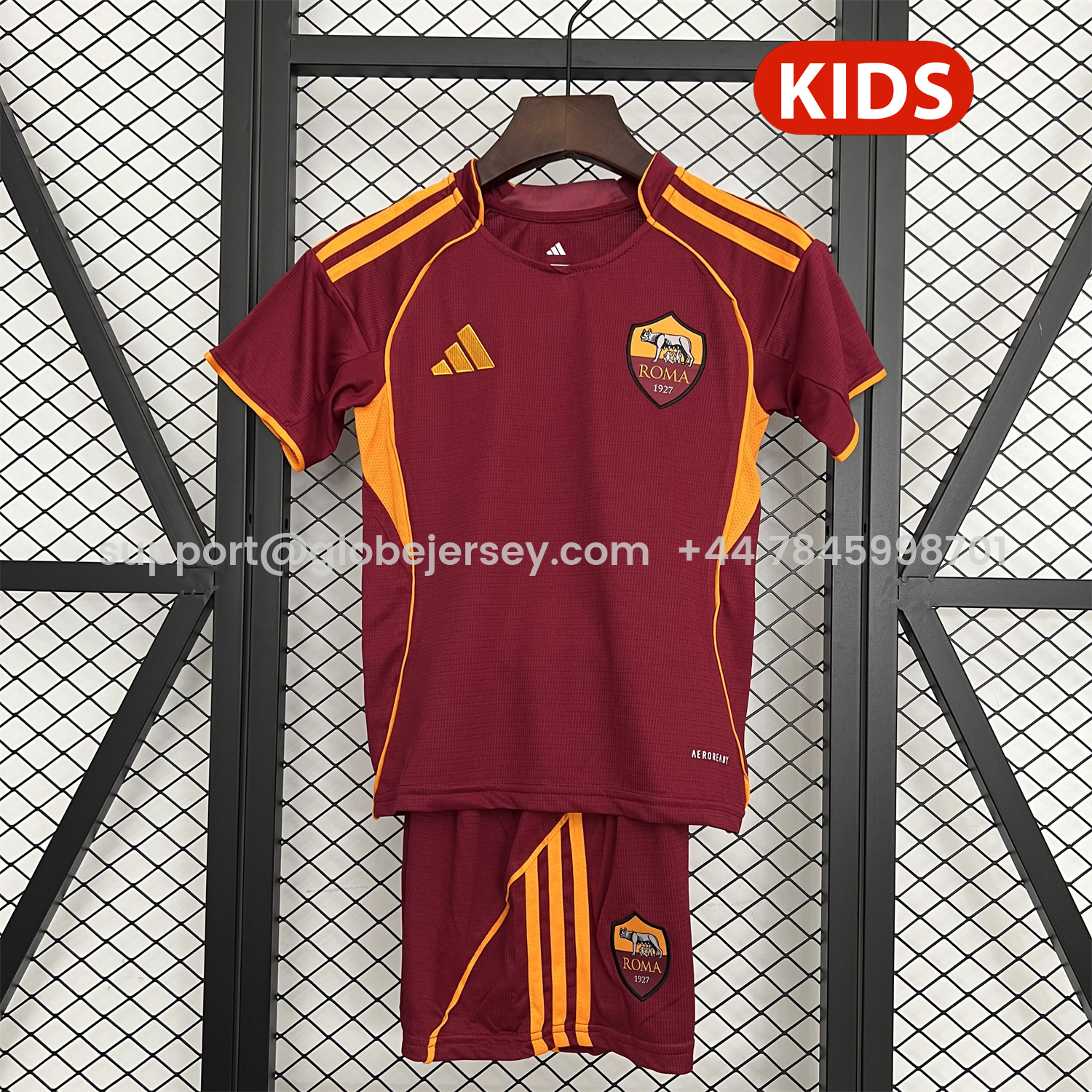 AS Roma 25-26 Home Unsponsored Kids Kit