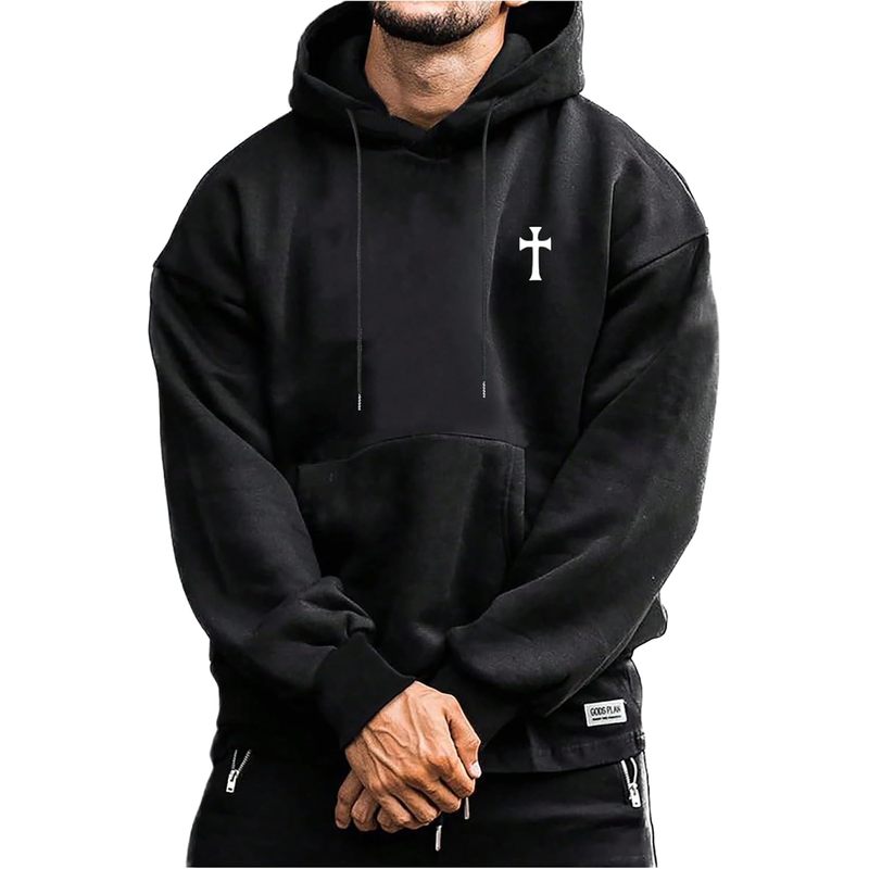 Hoodies for Men Graphic Print Drawstring