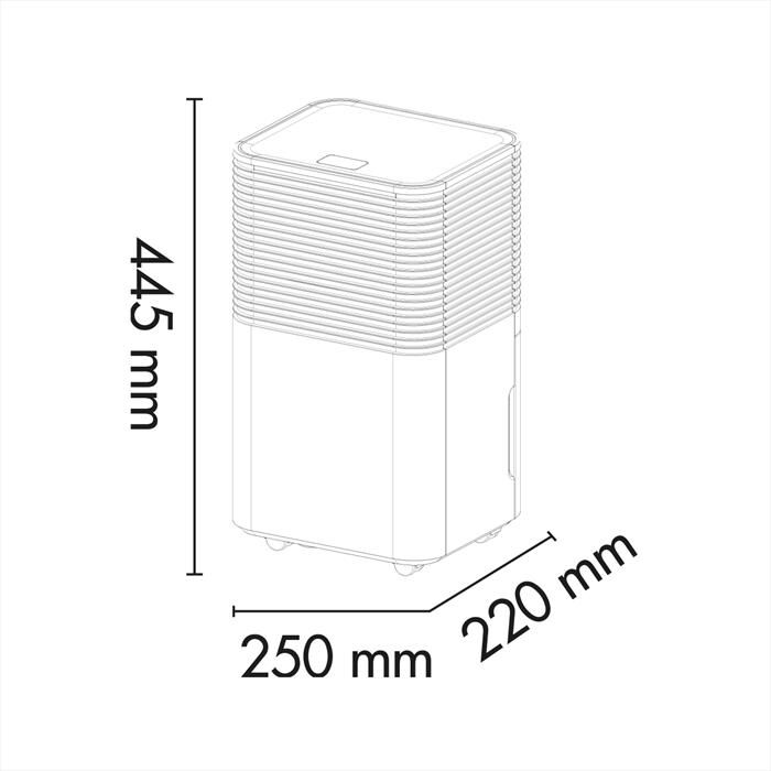 ARGO - Deumidificatore LILIUM ART 11-Bianco