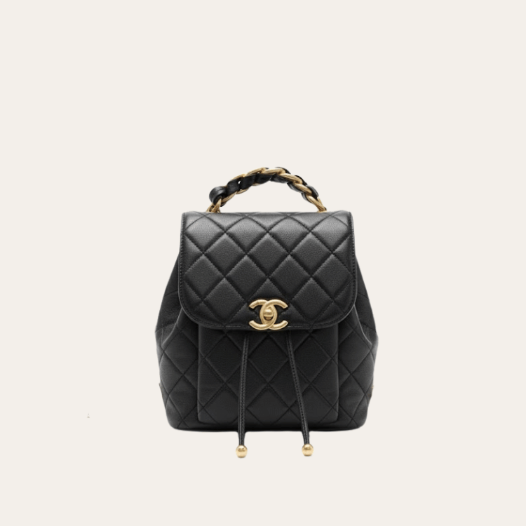 Chanel Classic Flap Backpack Black 7.5 Inches