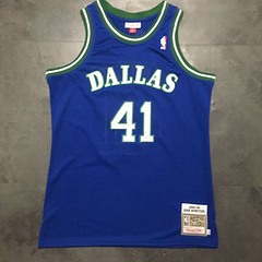 Dallas Mavericks 41# Dirk Nowitzki  Blue MN