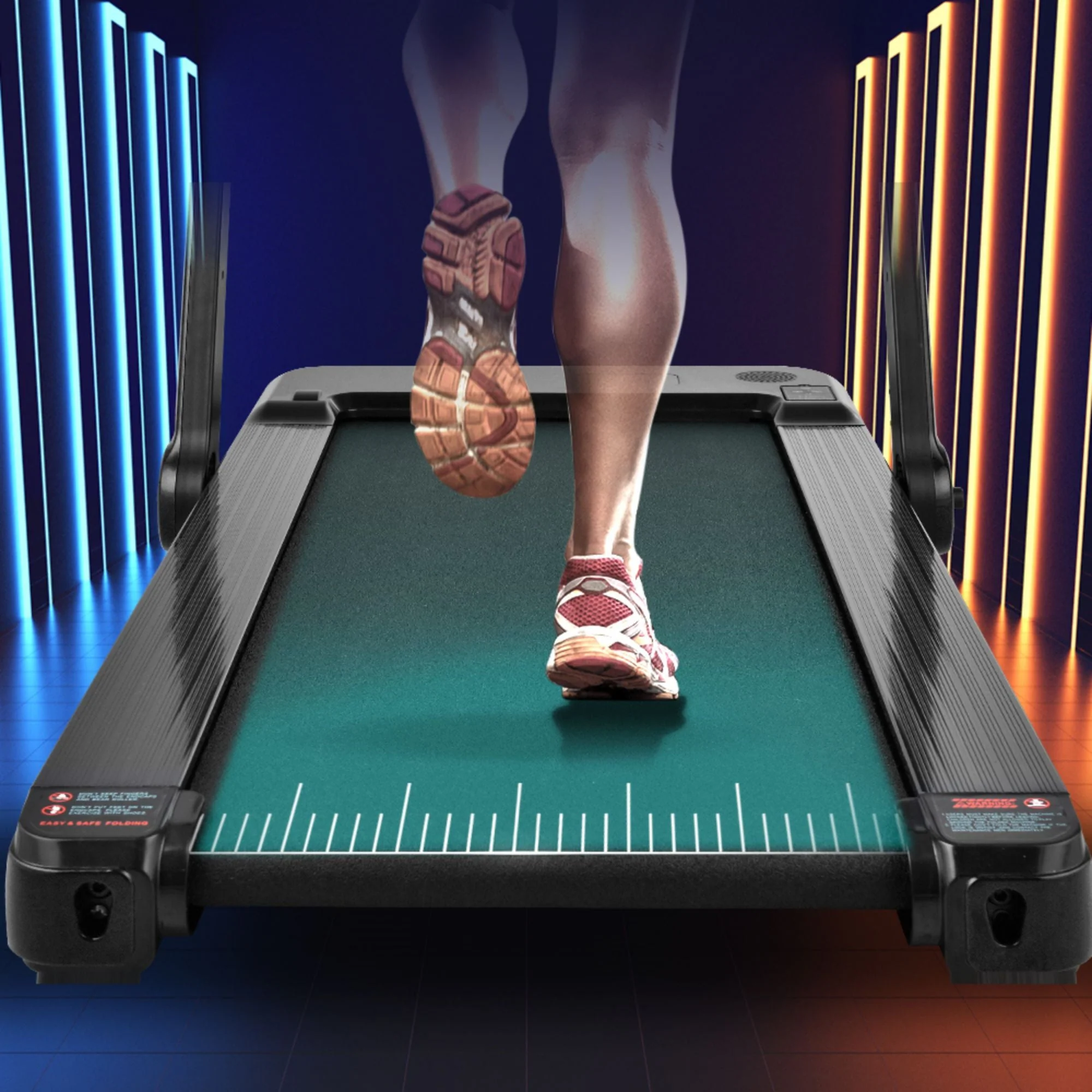 Aukfa 2.5HP Under Desk Treadmill - 2 in 1 Running Walking Pad for Home Office Workout- 300 lb Capacity - Black