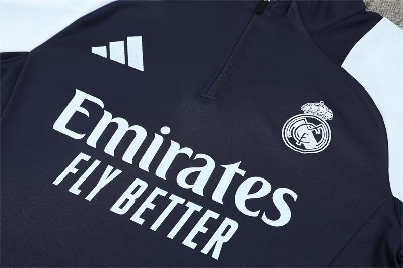2024/25 Real Madrid half-zip training kit
