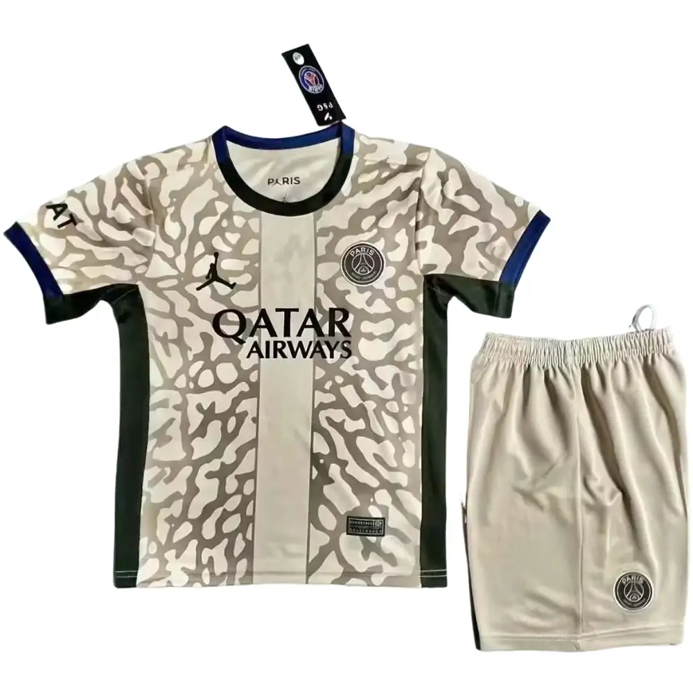 2023/2024 Psg Paris Saint-Germain Fourth Away Football Shirt 1:1 Thai Quality Kids Size