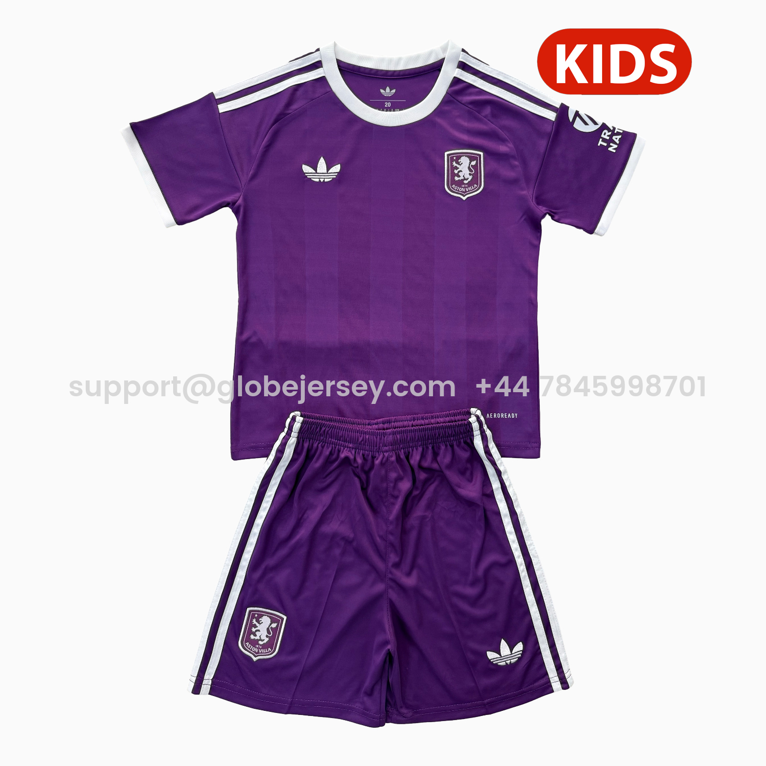 Aston Villa 25-26 Purple Goalkeeper Kids Kit