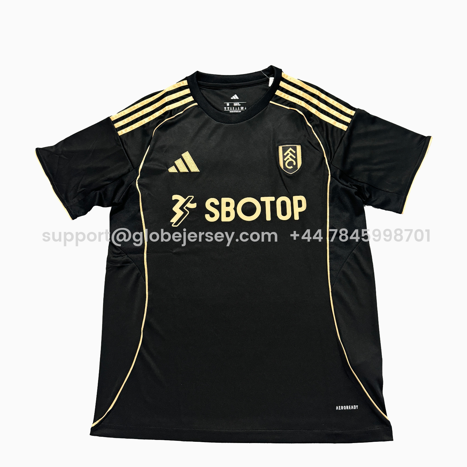 Fulham 25-26 Third Black Jersey - Fans Version