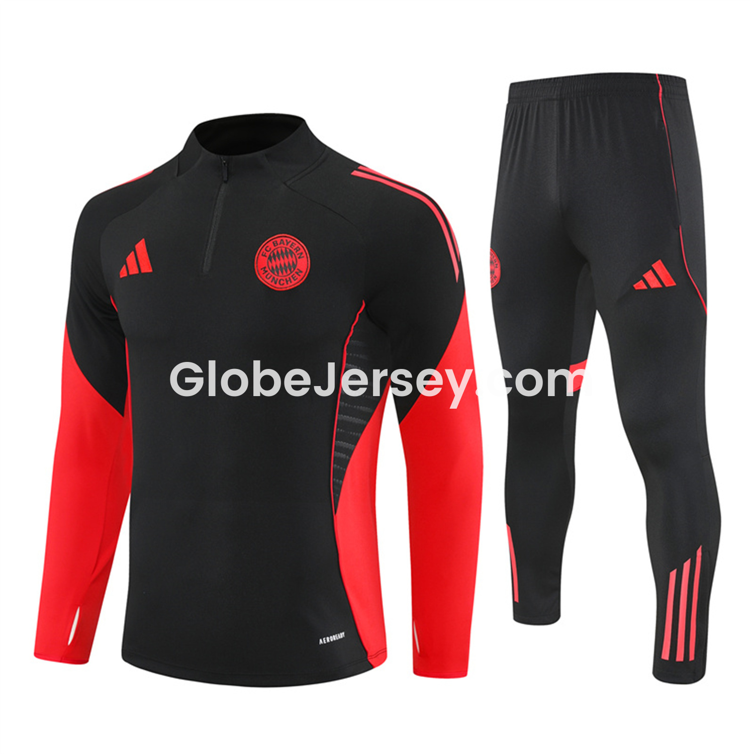 Bayern Munich 25-26 Long Sleeves Training Set - Black Top & Black Pants
