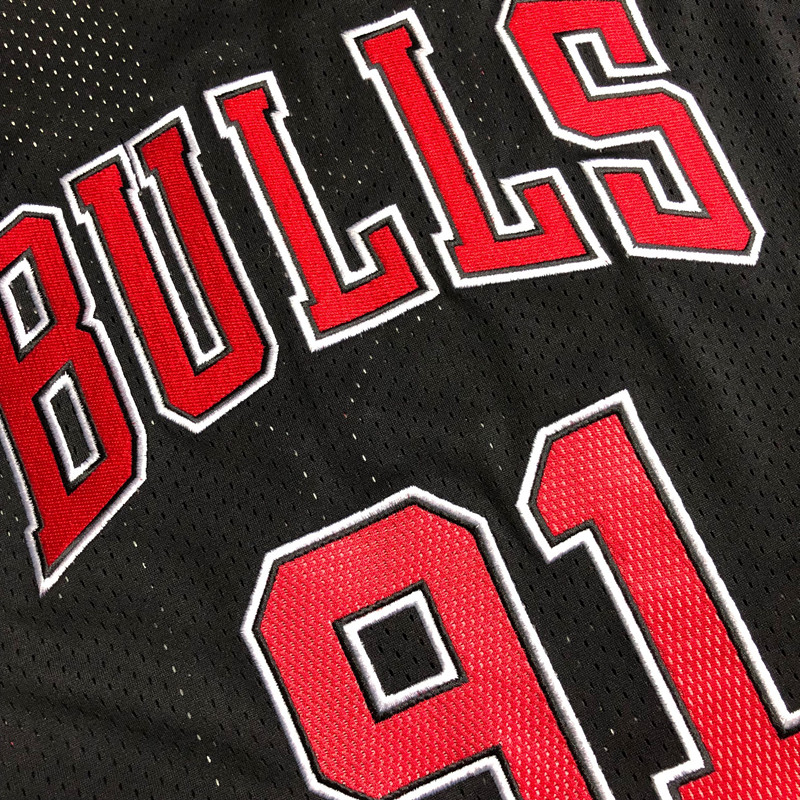 Bulls 91#AU embroidery 97-98 black