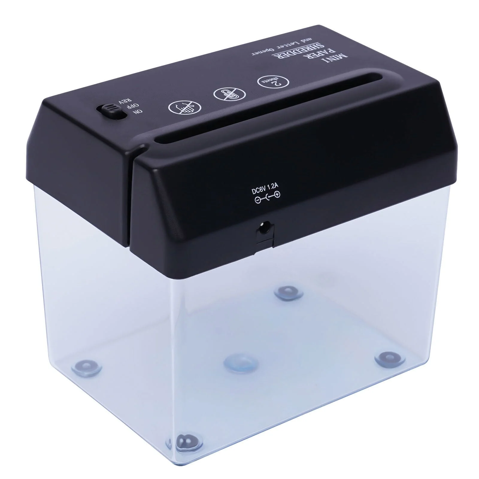 Electric Paper Shredder Cross-cut A4 Desktop Paper Shredder for Home Office USB and Battery Operated