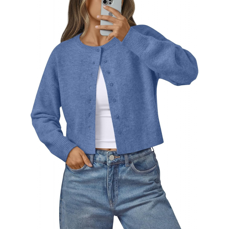 Women's Lightweight Cardigan Cropped Knit Fall Cute Sweaters 2026