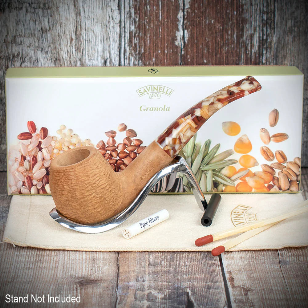 Savinelli Granola Rusticated 626 - 6mm Briar Pipe
