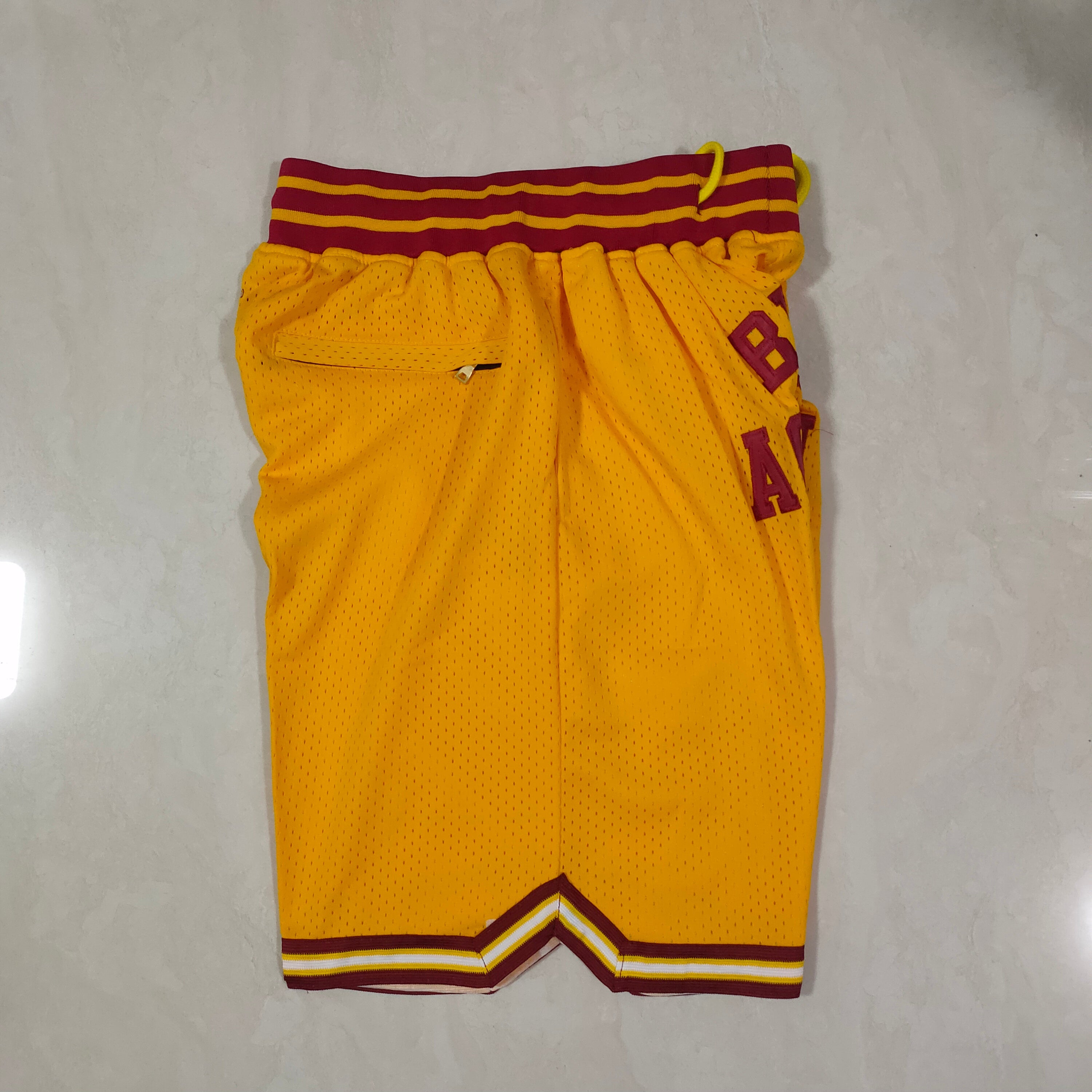 Los Angeles Lakers Kobe Bryant Yellow Pocket Pants