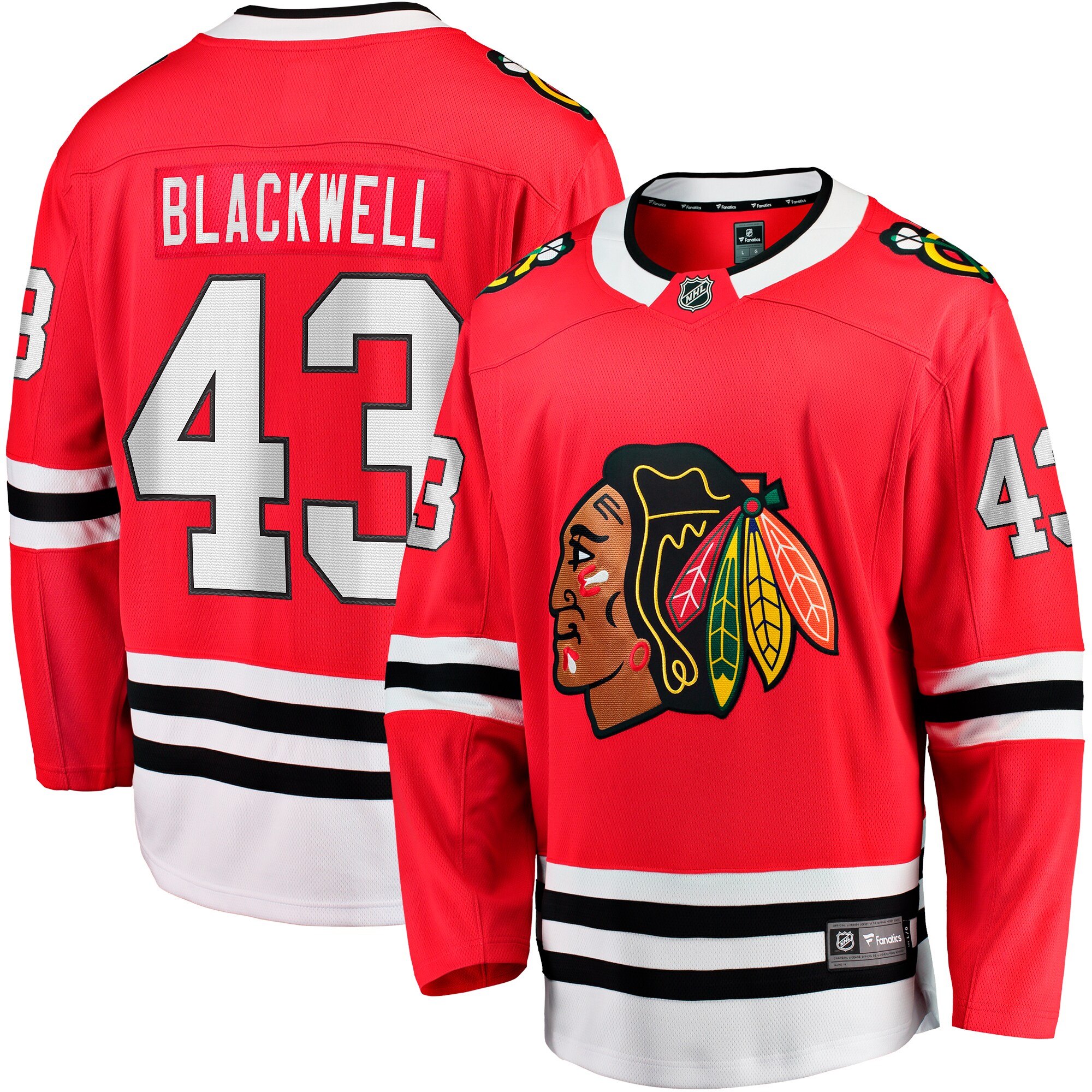 Colin Blackwell Chicago Blackhawks Fanatics Home Breakaway Jersey – Red