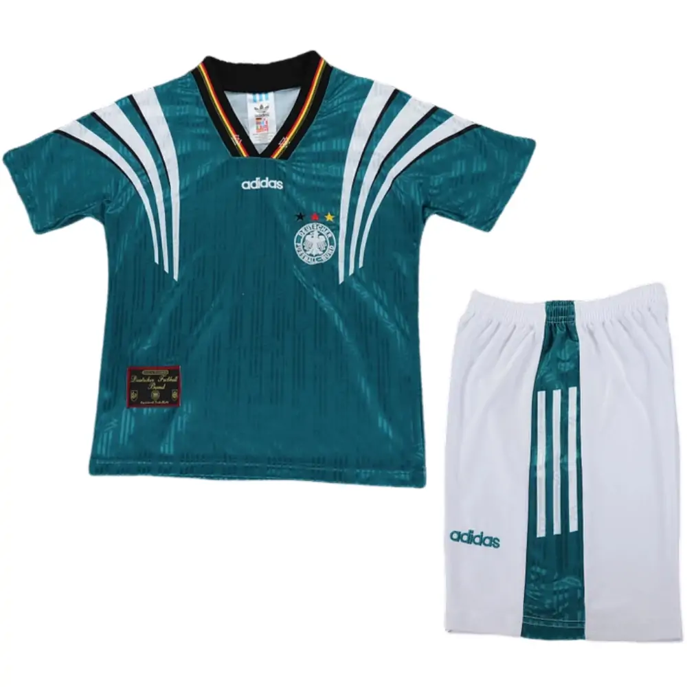 1996 Germany Away Retro Children's Jersey Set - Fans Edition