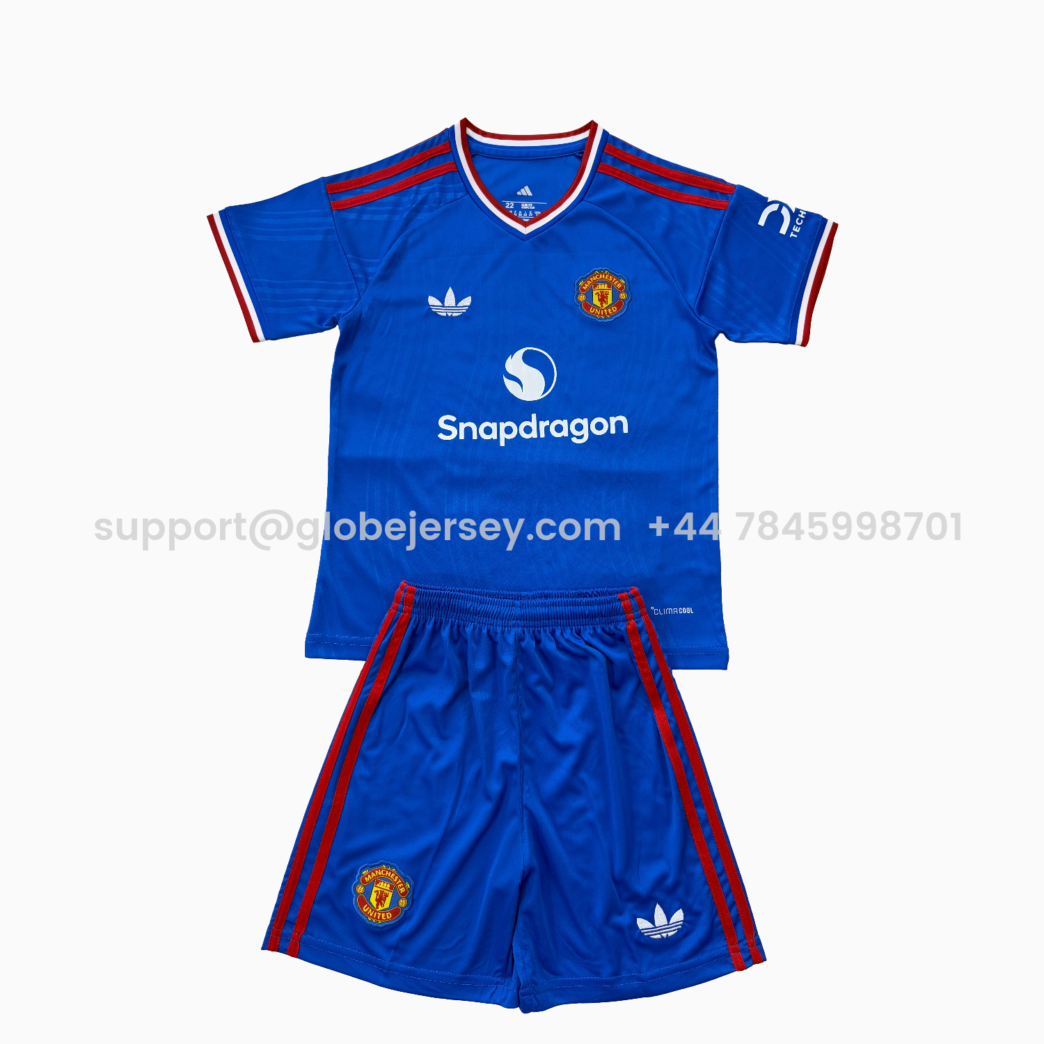 Manchester United 26-27 Snapdragon Blue Special Men's Adult Jersey Set - Fans Version