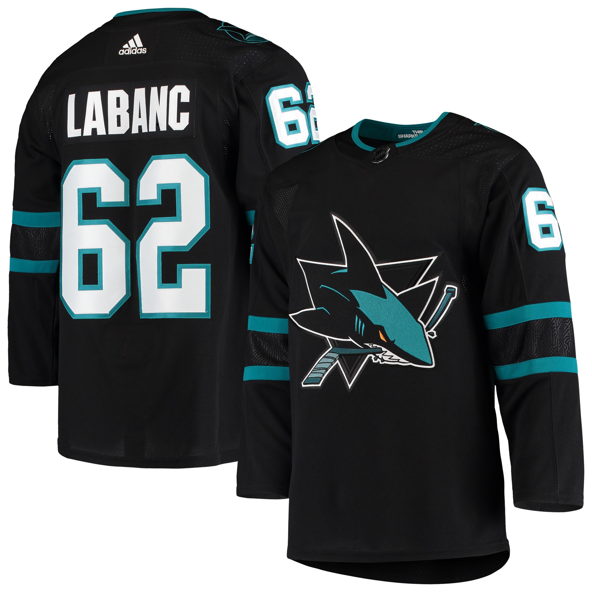 Kevin Labanc San Jose Sharks  Alternate  Jersey – Black