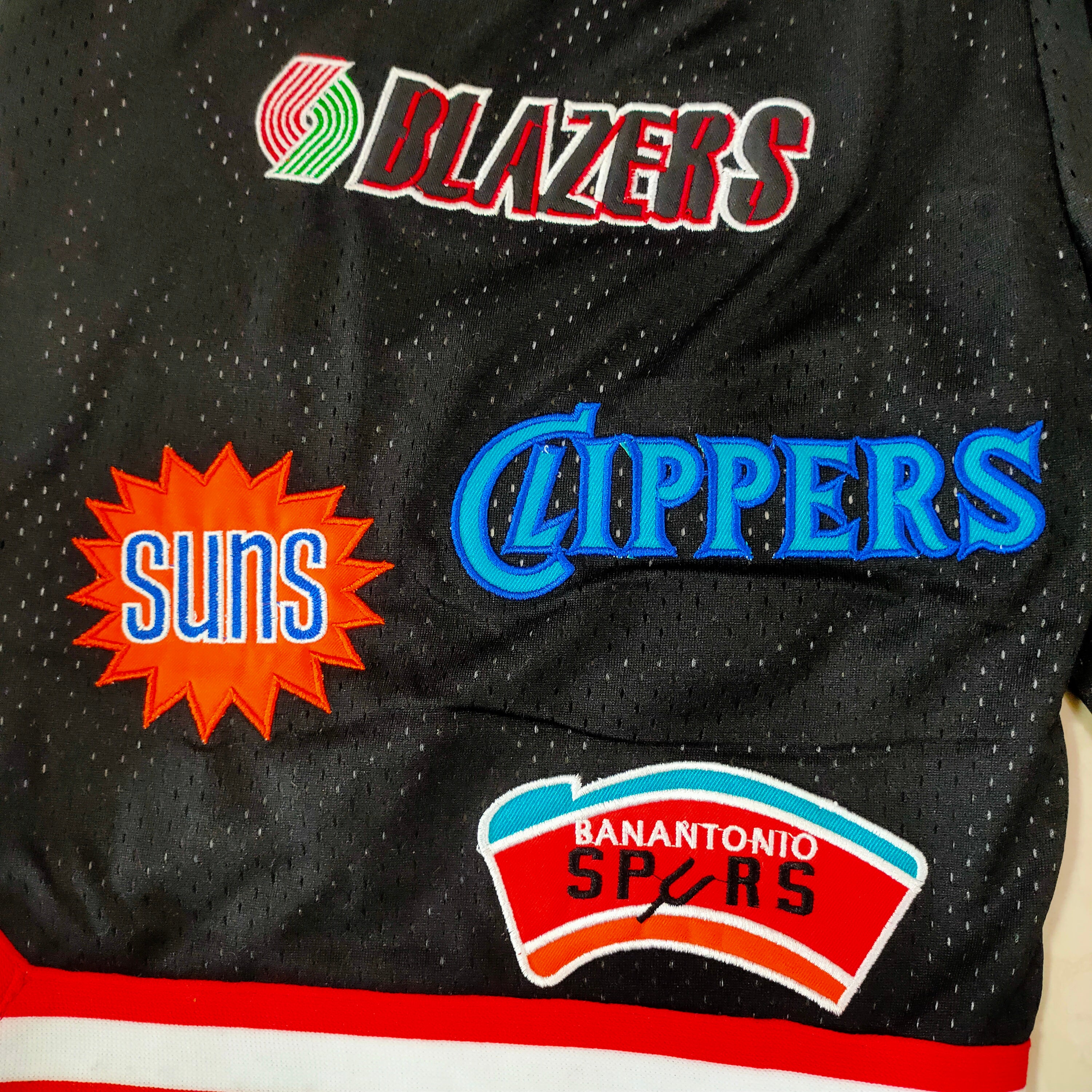 2024 NBA All-Star Western Black Full Density Embroidered Pocket Pants