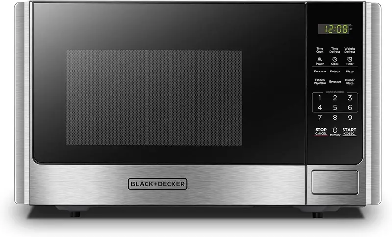 0.9 cu. ft. 5-in-1 Countertop Microwave Oven – Air Bake. Convection. Grill. Combo Cook & Bake with Child Lock & Stainless Steel Finish