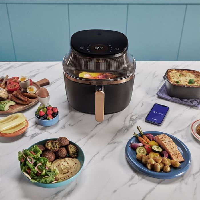 PHILIPS - Friggitrice ad aria AIRFRYER SERIE 3000 NA342/00-Nero