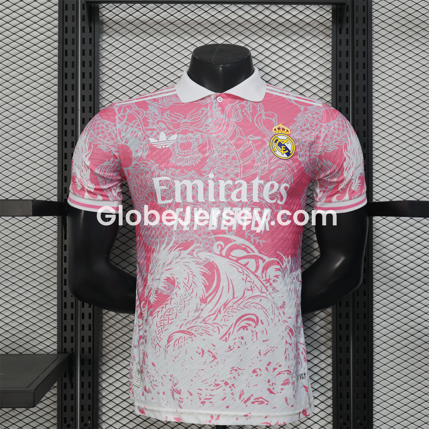 Real Madrid 25-26 Pink and White Gradient Chinese and Western Style Dragon Jersey - Player Version