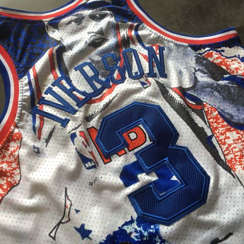 Allen Iverson Philadelphia 76ers 2003 All-Star Throwback Jersey