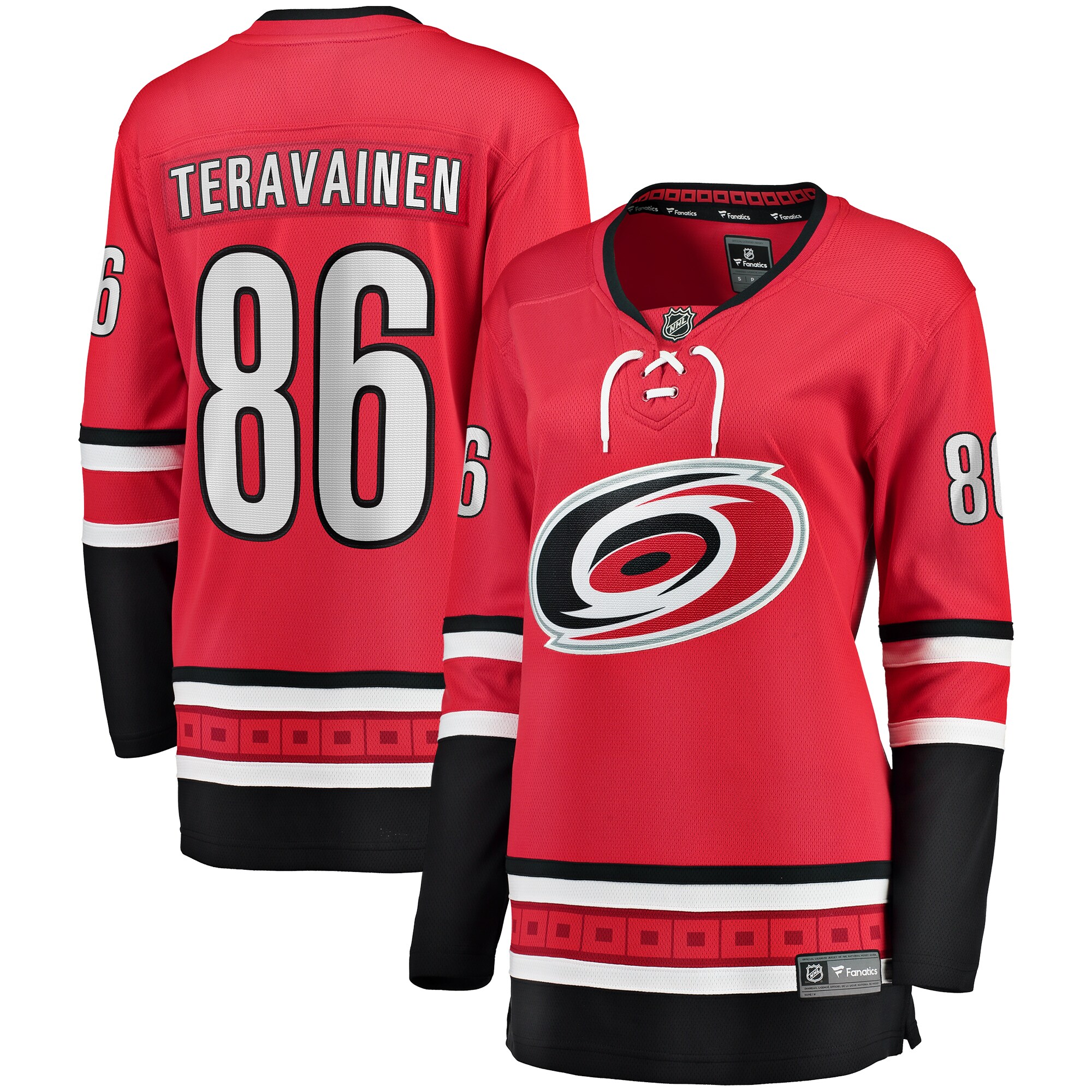 Teuvo Teravainen Carolina Hurricanes Fanatics Women’s Alternate Breakaway   Jersey – Red