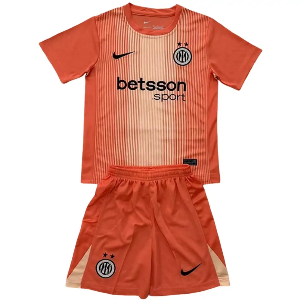 2025/26 Inter Milan Orange Goalkeeper Jersey - Kids Kit