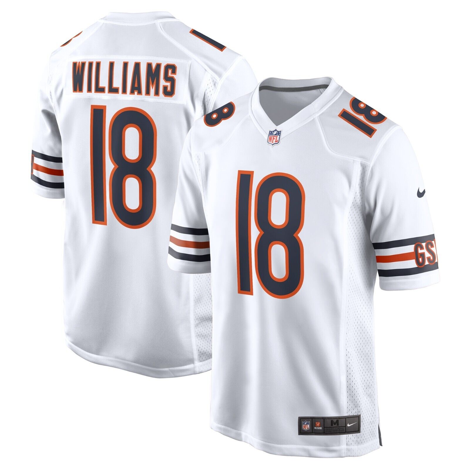 Men's Chicago Bears Caleb Williams Nike 2024 NFL Draft First Round Pick Player Game Jersey