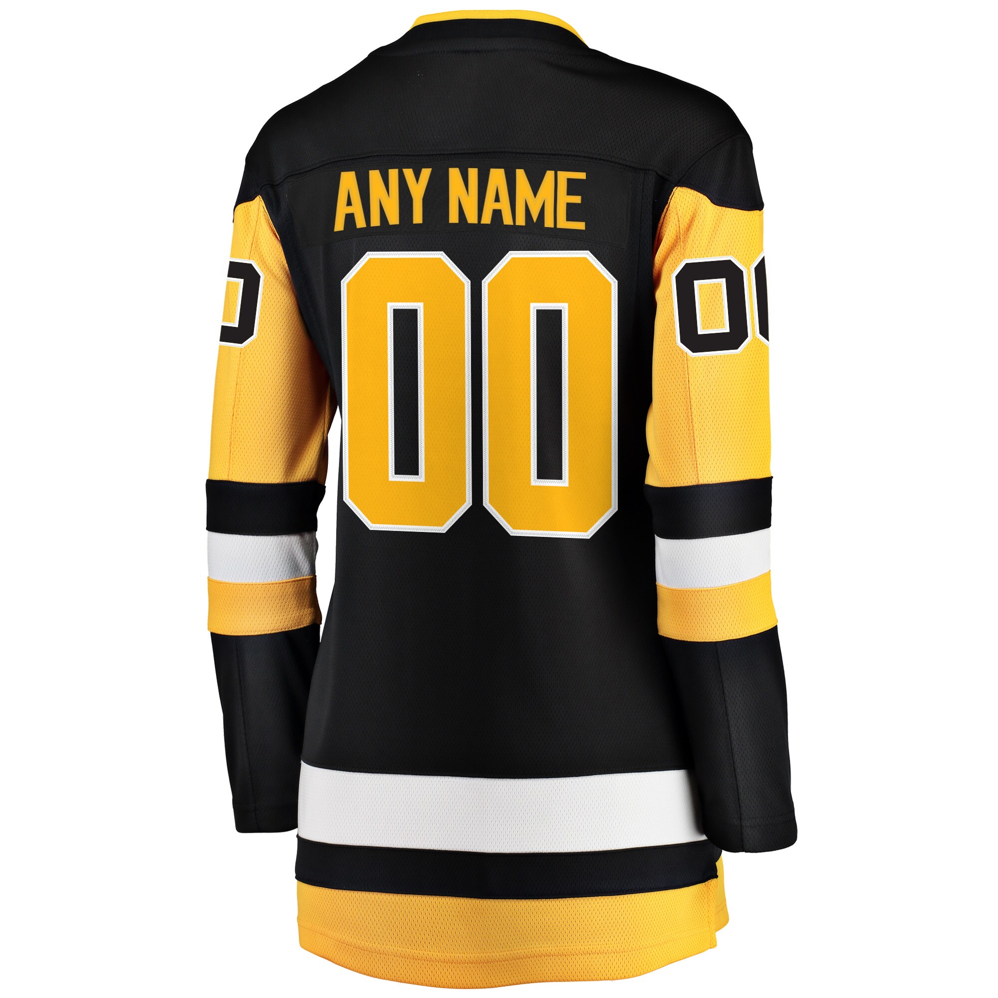 Pittsburgh Penguins Fanatics Women’s Home Breakaway Custom Jersey – Black