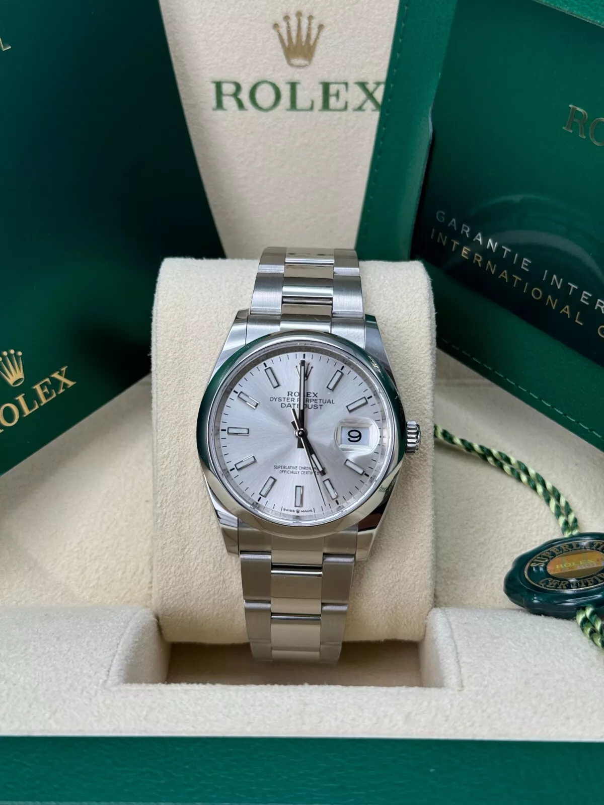 【Super Clone】RLX  Datejust 36mm 126200 Oyster Perpetual Silver Dial Jubilee Stainless Steel