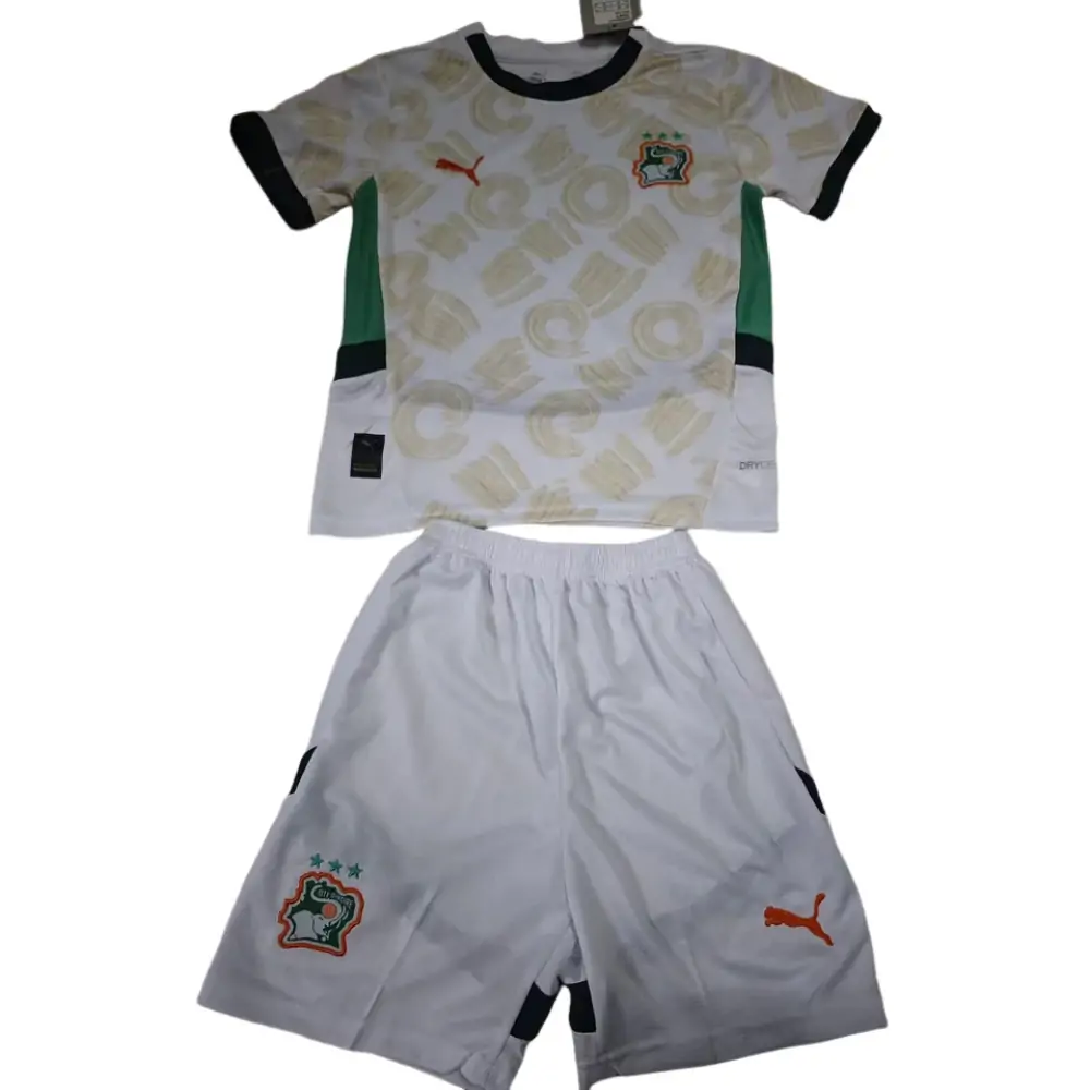 2025-26 Ivory Coast Away Children's Jersey Set - Fans Edition