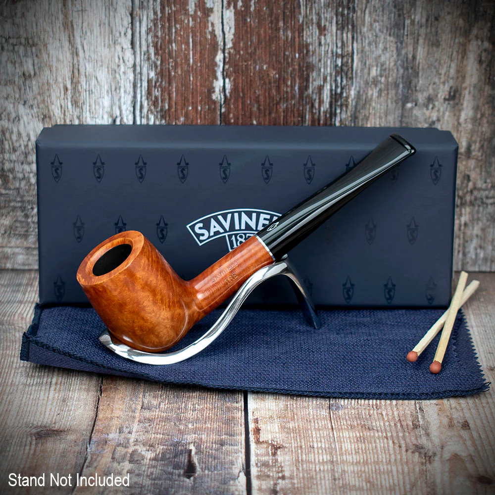 Savinelli Tre Smooth Briar Pipe (104)