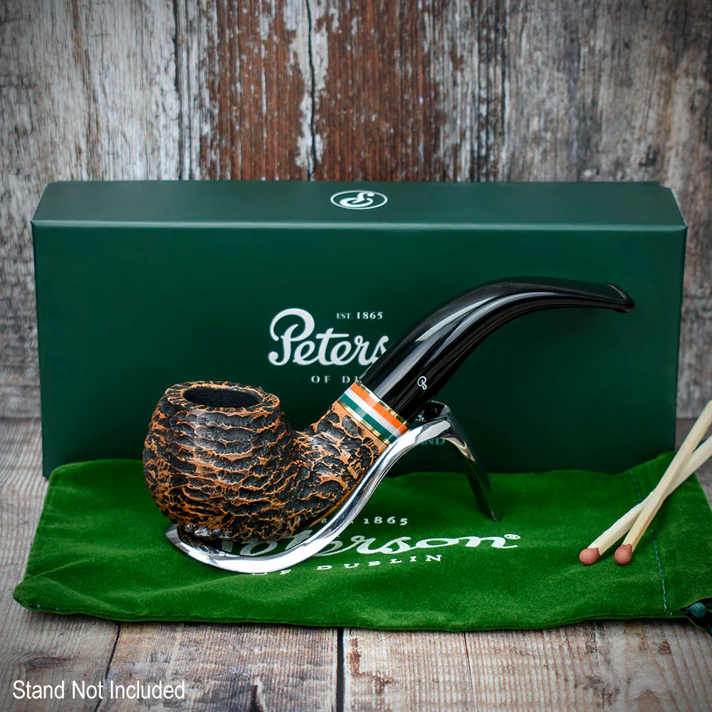 Peterson of Dublin St. Patrick's Day 2023 Limited Edition Rusticated Briar Smoking Pipe - Shape 03