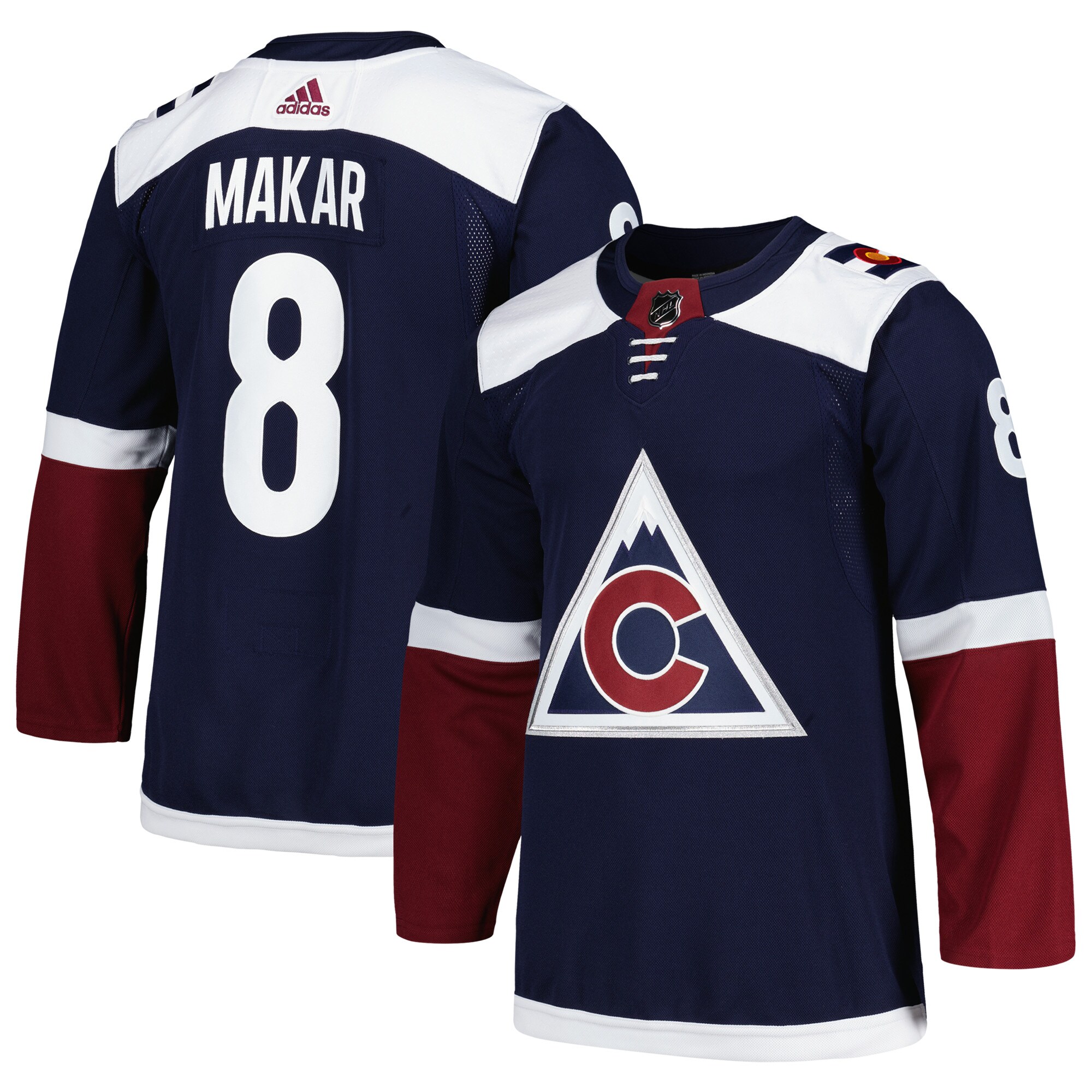 Cale Makar Colorado Avalanche  Alternate Primegreen  Pro   Jersey – Navy