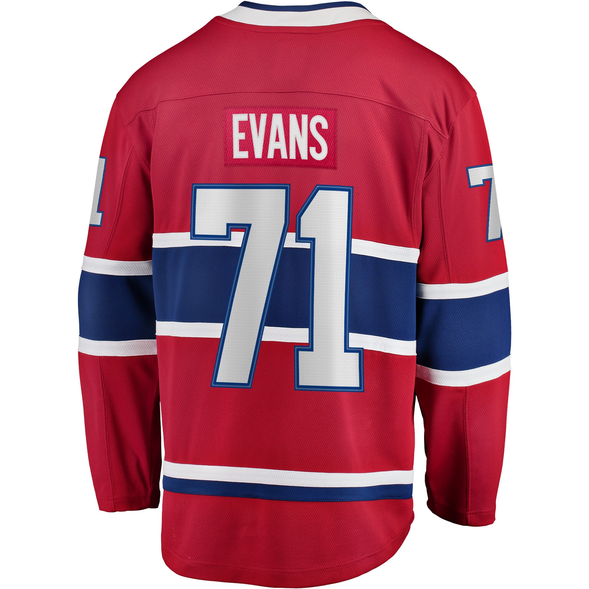Jake Evans Montreal Canadiens Fanatics Home Breakaway   Jersey – Red