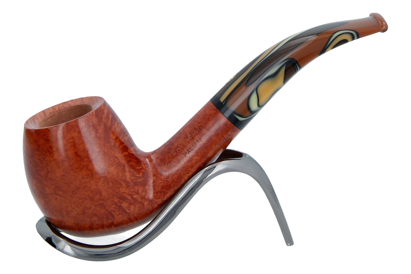 Savinelli Paloma Smooth Brown 677 - 6mm Briar Pipe