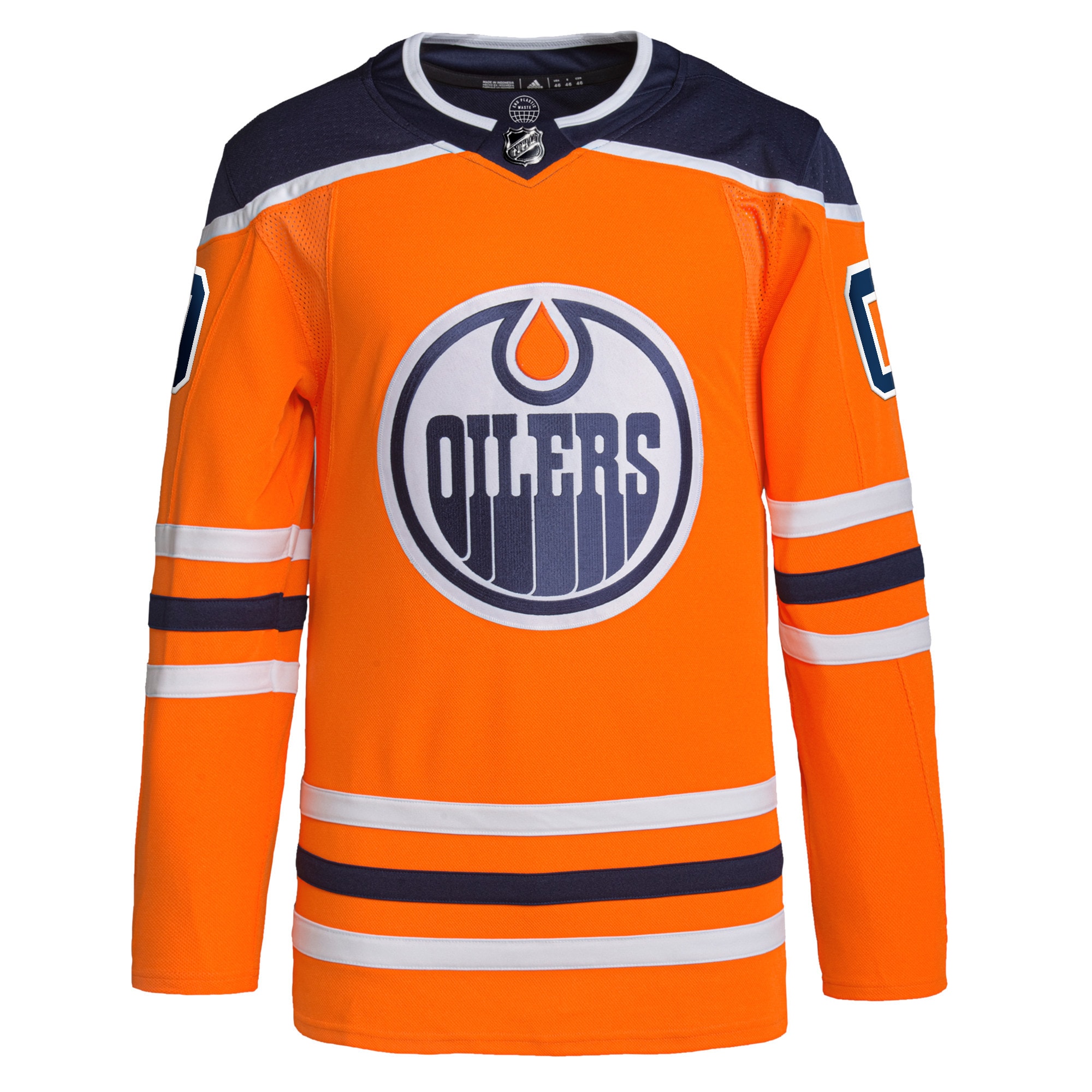 Edmonton Oilers   Home  Primegreen  Custom Jersey – Orange