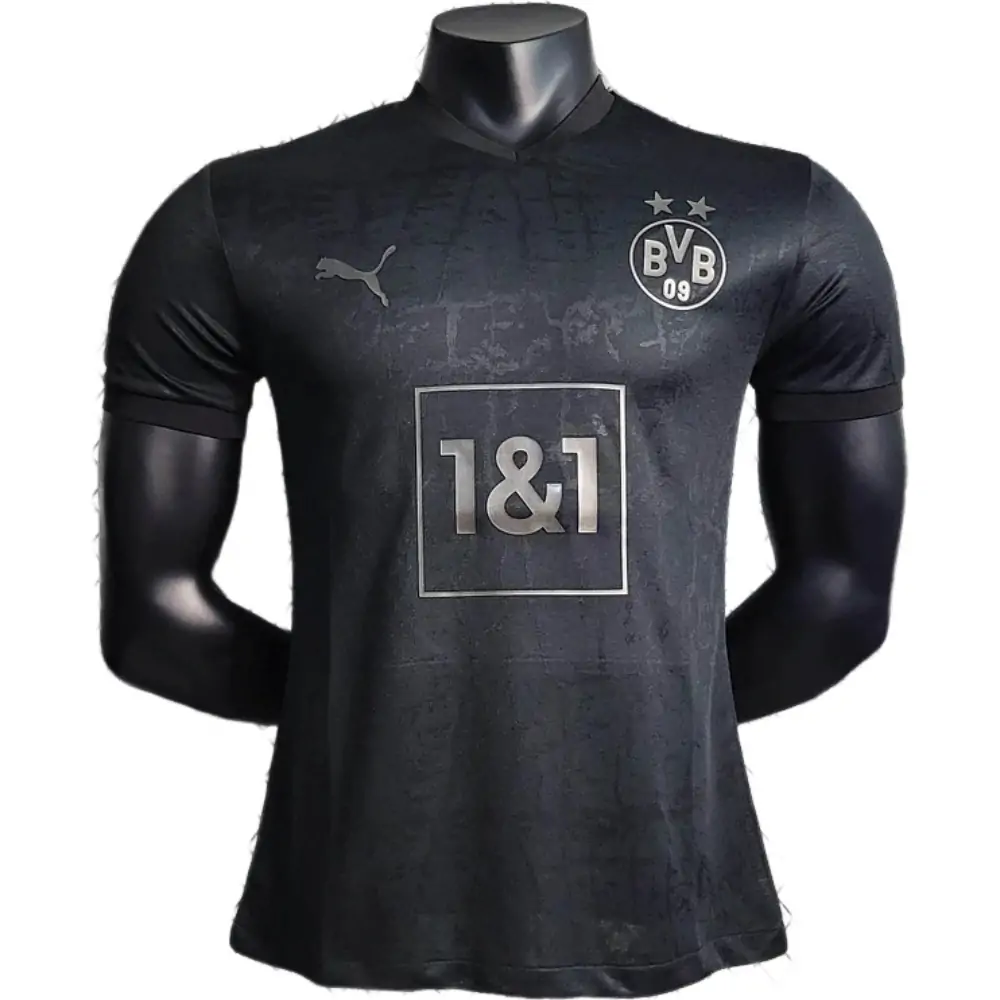 2023 Player Version Dortmund Blackout Special Edition Black Football Shirt