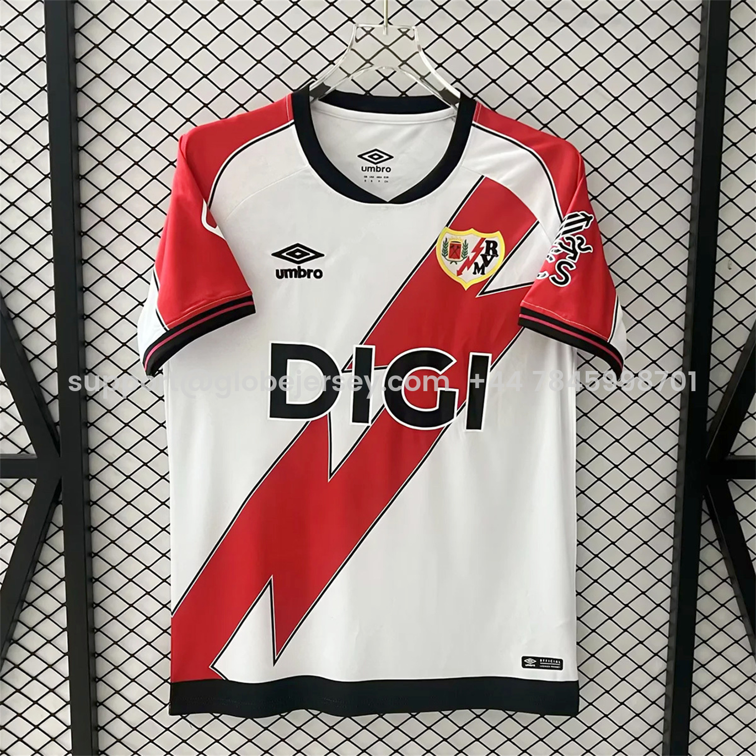 Rayo Vallecano 25-26 Home White Jersey - Fans Version