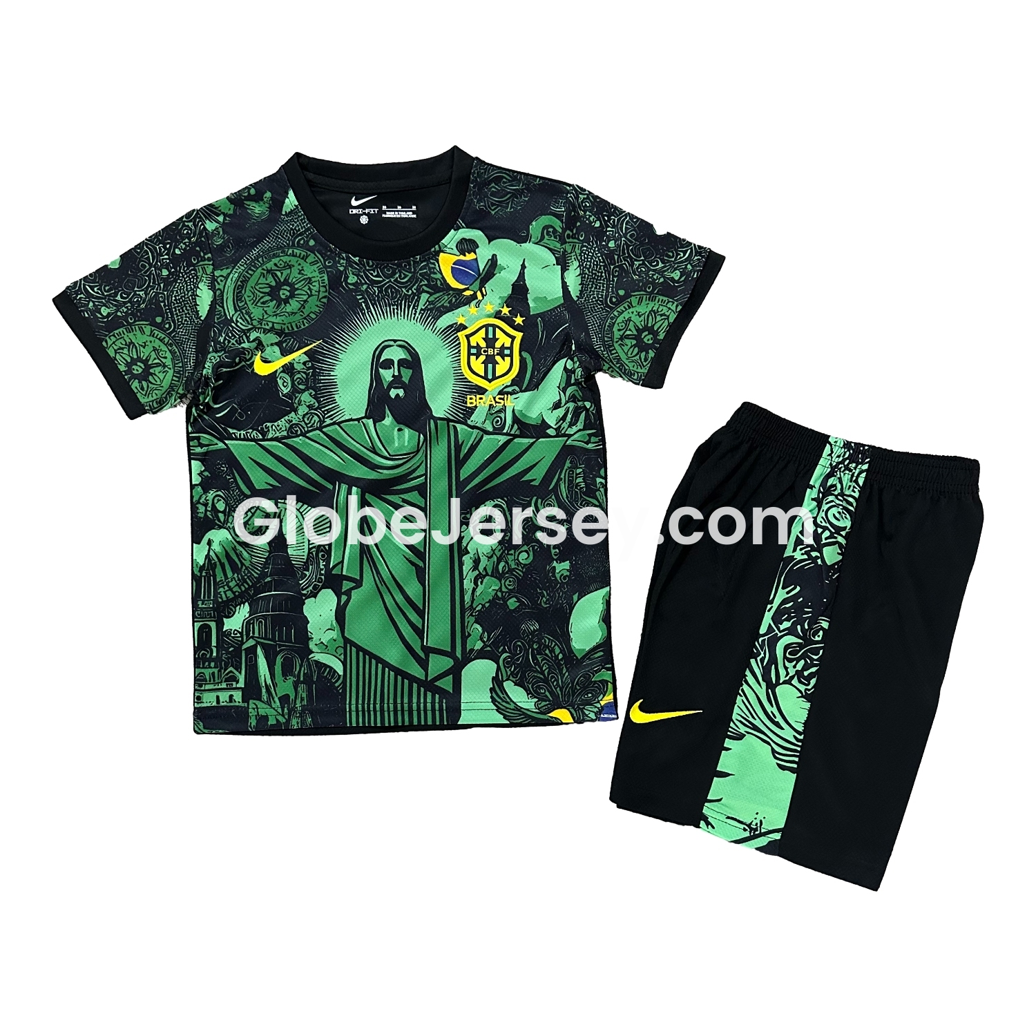 Brazil 25-26 Christ the Redeemer Statue Kids Kit - Green