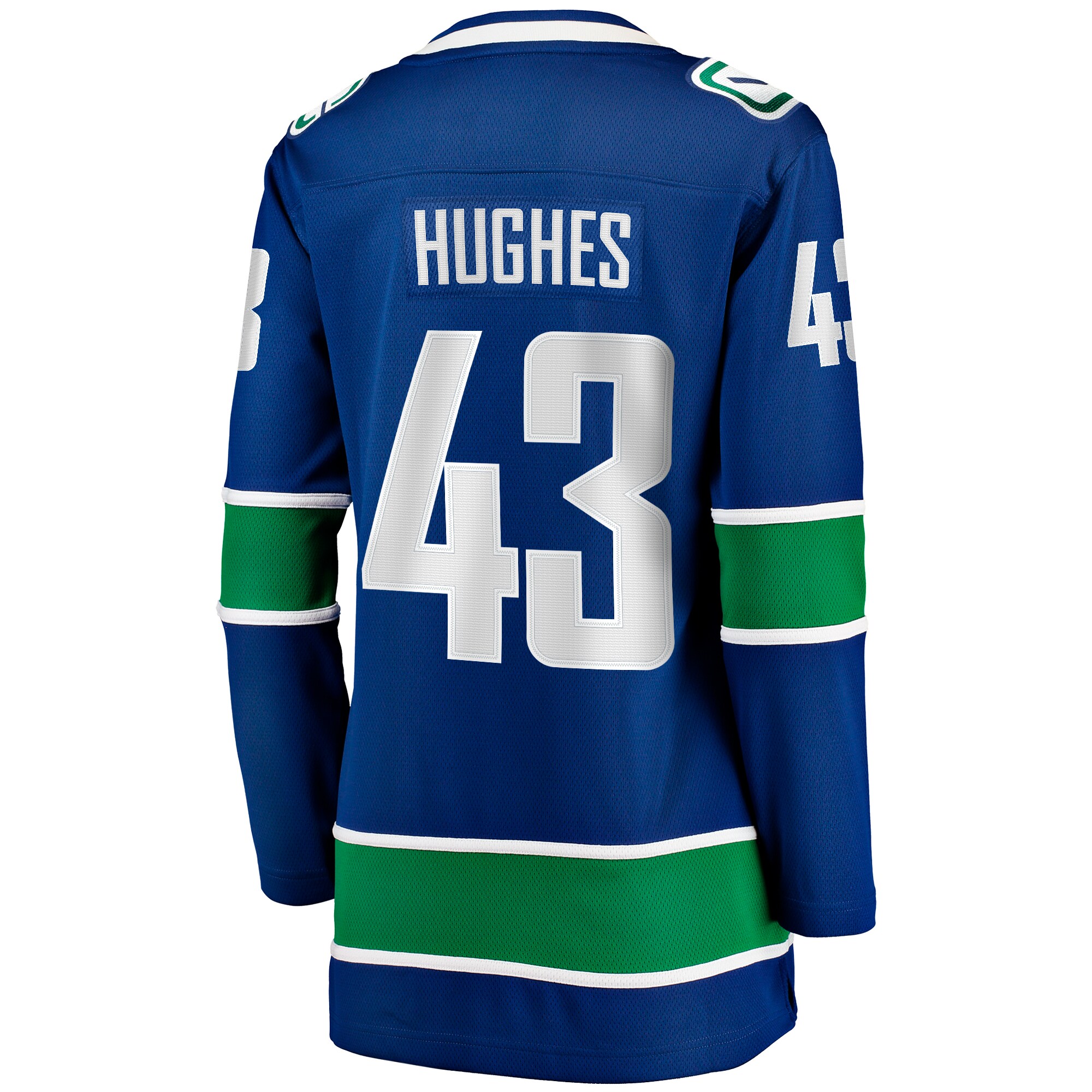 Quinn Hughes Vancouver Canucks Fanatics Women’s Home Breakaway   Jersey – Blue
