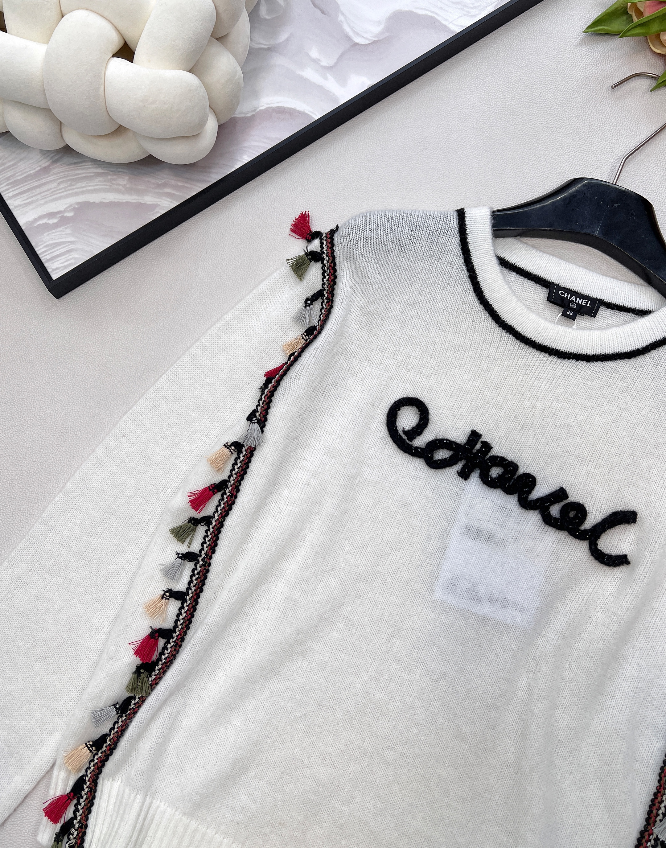 New tassel pullover knit sweater from the handmade workshop