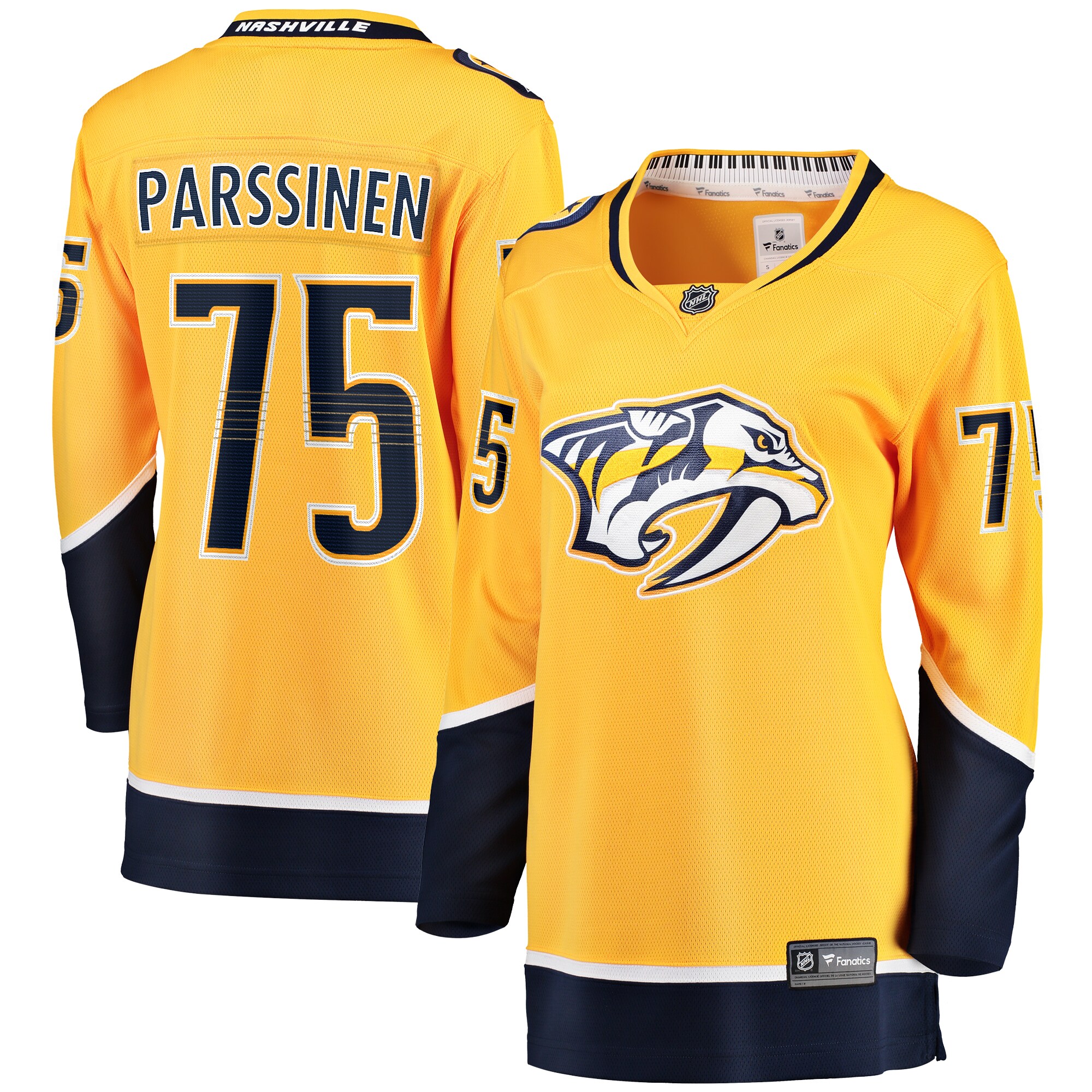 Juuso Parssinen Nashville Predators Fanatics Women’s Home Breakaway   Jersey – Gold