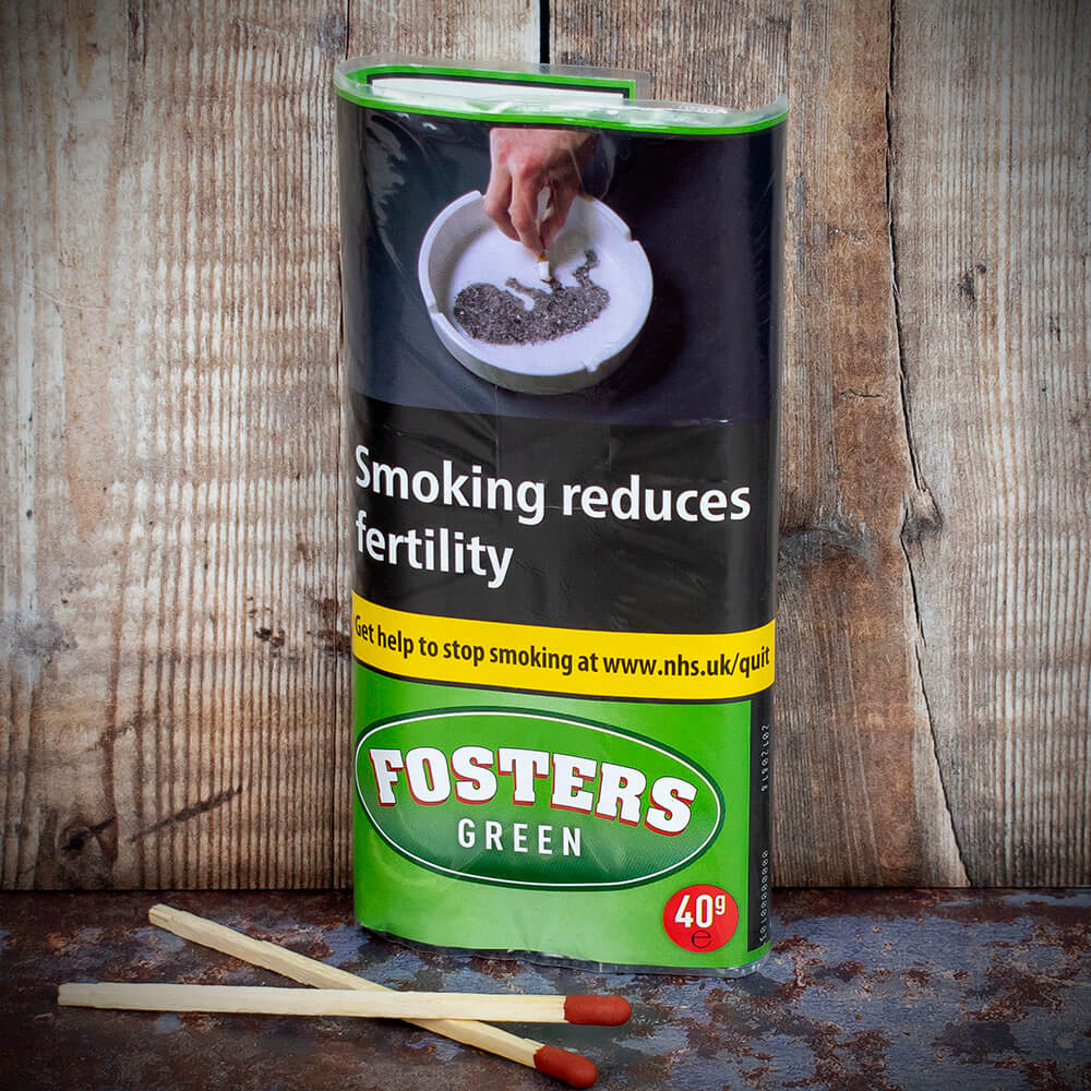 Fosters Green (Menthol) Shag Tobacco - 40g Pouch