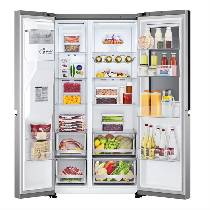 LG - Frigorifero side by side GSXV80PZLE Classe E 635 l-Inox